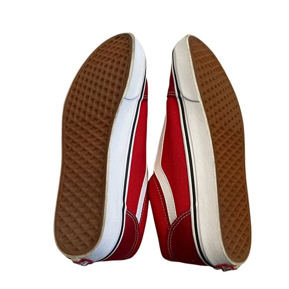VANS Old Skool Racing Red & True White Shoes size 10 - Picture 4 of 6